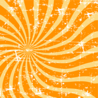 faixa retrô quadrada estilo laranja png