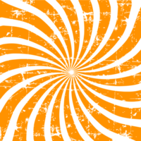 fyrkant retro remsa orange stil med grunge png