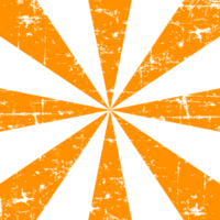 quadratischer Retro-Streifen im orangefarbenen Stil mit Grunge png