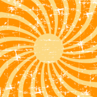 fyrkant retro remsa orange stil png