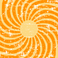 faixa retrô quadrada estilo laranja png