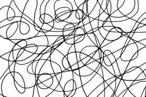 Scribble lines hand drawn seamless pattern. vector