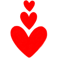 Paint brush hearts clipart. png
