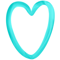 Paint brush heart in love clipart. png