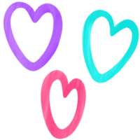 dipingere spazzola cuore nel amore clipart. png