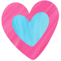 Paint brush heart in love clipart. png