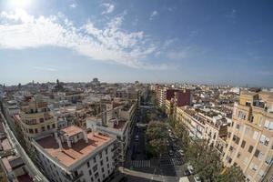 valencia aerial view cityscape from tower photo