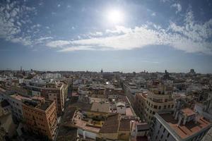 valencia aerial view cityscape from tower photo