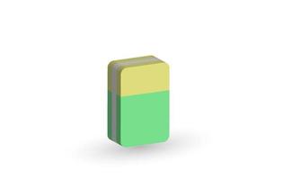 illustration vector eraser concept realistic icon 3d creative isolated on background