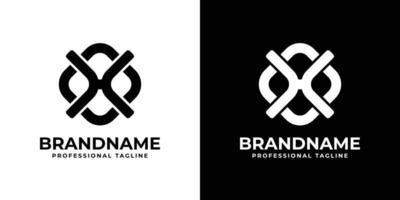 logotipo de monograma simple oh o ho, adecuado para cualquier negocio con iniciales oh o ho. vector