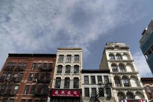 NEW YORK, USA - MAY 4 2019 - Chinatown streets markets and shops photo