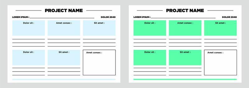 modern planner template set of planner and to do list project