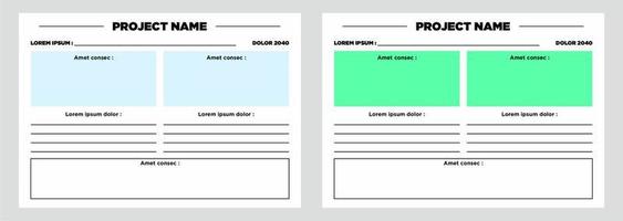 modern planner template set of planner and to do list project vector