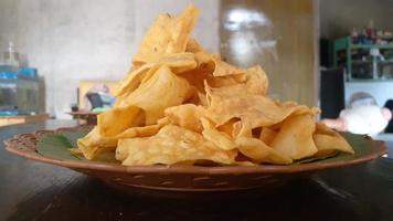 chips de bola de yuca foto