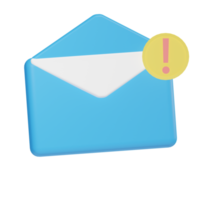 Message Notification Ecommerce 3D Icon png