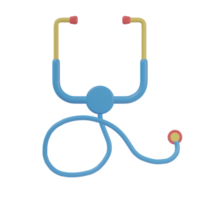 icône 3d médicale stéthoscope png