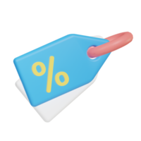 Discount Tag Ecommerce 3D Icon png