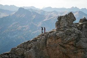 hiking in the dolomites photo