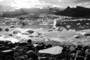 ice lagoon in iceland photo