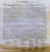 declaración de independencia 4 de julio de 1776 cerrar foto