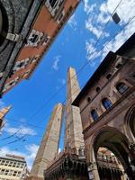 bologna italy medieval towers view photo