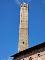 bologna italy medieval towers view photo