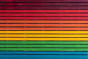 escalera de colores del arco iris de la paz foto