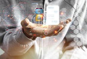 The concept of developing a program to be able to interact with humans. photo