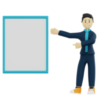 3d rendering presentation with whiteboard png