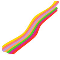 el diseño de la cinta del arco iris png