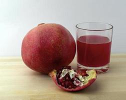 Pomegranate and pomegranate juice photo