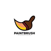 paint brush art logo design template icon vector