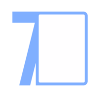 Empty label element with 10 number png