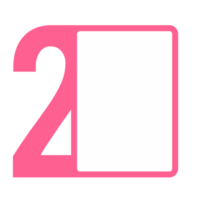 Empty label element with 10 number png