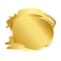 borstel beroerte en goud cirkel element png