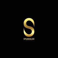 initial s logo with luxury color design business vector