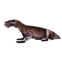 lycaenops isolierter dinosaurier 3d-rendering png