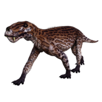 lycaenops dinosaure isolé rendu 3d png