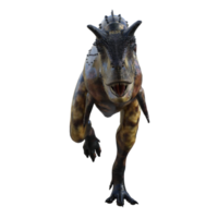 Carnotaurus dinosauro isolato 3d illustrazione png