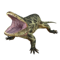 eryops dinosauro isolato 3d rendere png