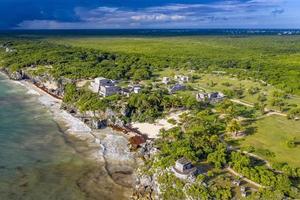 tulum maya ruinas vista aérea panorama foto