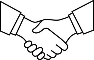 Agreement Partnership Business success team communication teamwork cute Line vector