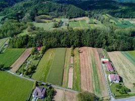 Borghetto di Borbera italian countryside village aerial view photo