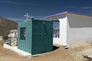 old mexican graveyard in el triunfo mining village baja california sur photo