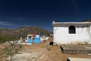 old mexican graveyard in el triunfo mining village baja california sur photo