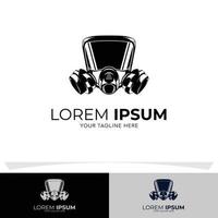 Mask protection logo design inspiration vector