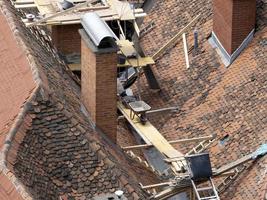 Graz austria roofs details tiles photo