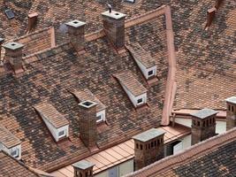 Graz austria roofs details tiles photo