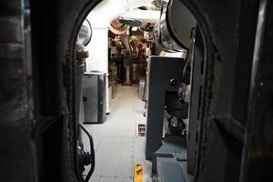 Inside military war submarine warship photo