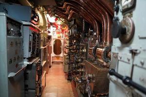 Inside military war submarine warship photo